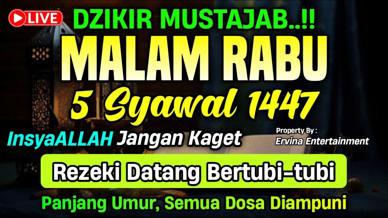 DZIKIR MALAM SABTU MUSTAJAB.! Pengampunan Dosa, insyaAllah Rezekimu Mengalir Deras | DZIKIR MALAM