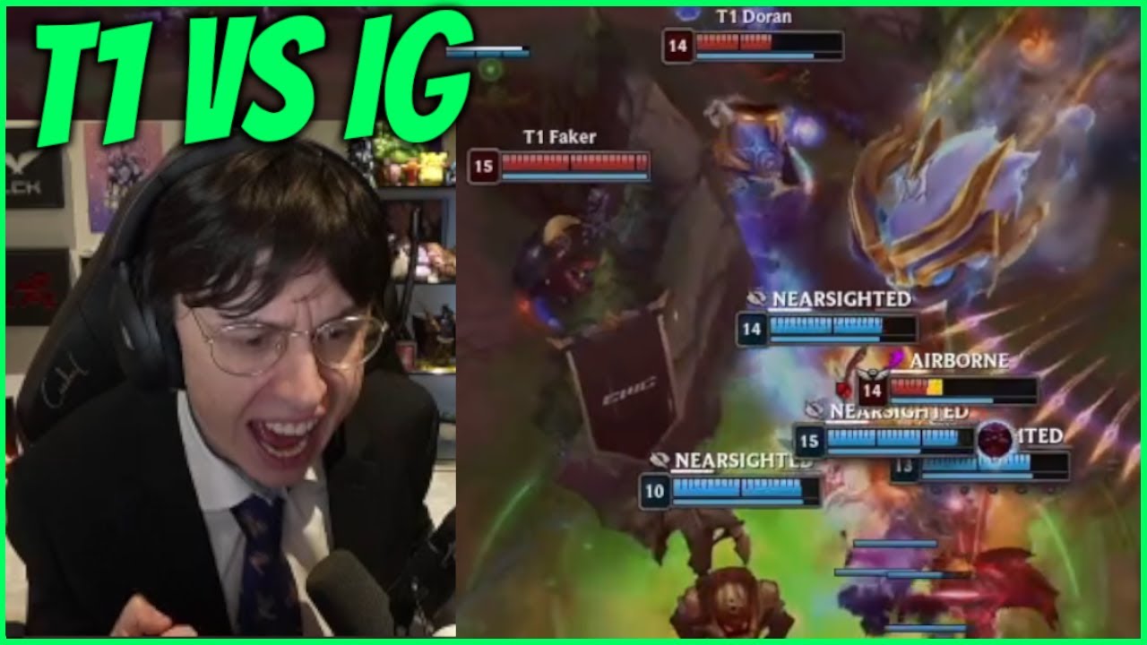 Caedrel Reacts To The Winner Of T1 VS IG Battle For Swiss Stage