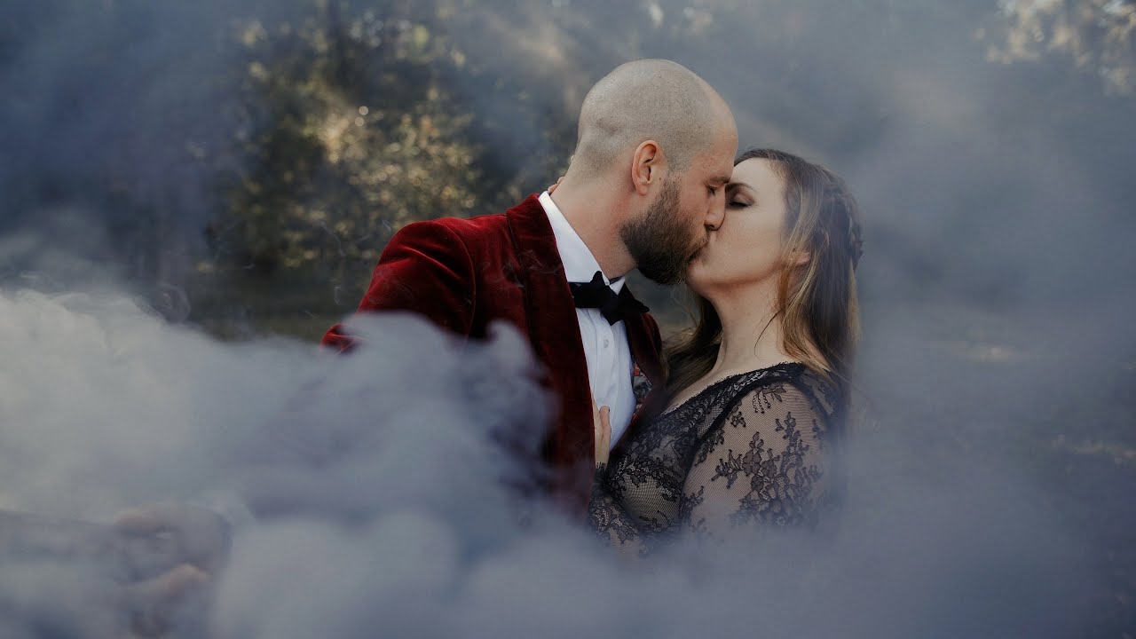 She had a BLACK Wedding Dress | Dreamy Intimate Wedding at The Meekermark in Magnolia, Tx