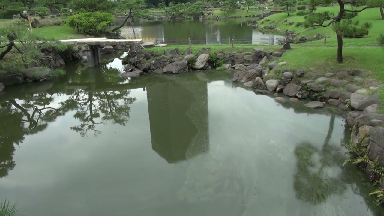 Le jardin Kyu Shiba Rikyu à Tokyo