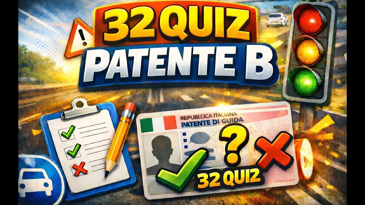 Quiz della Patente B: Con 32 quiz #33