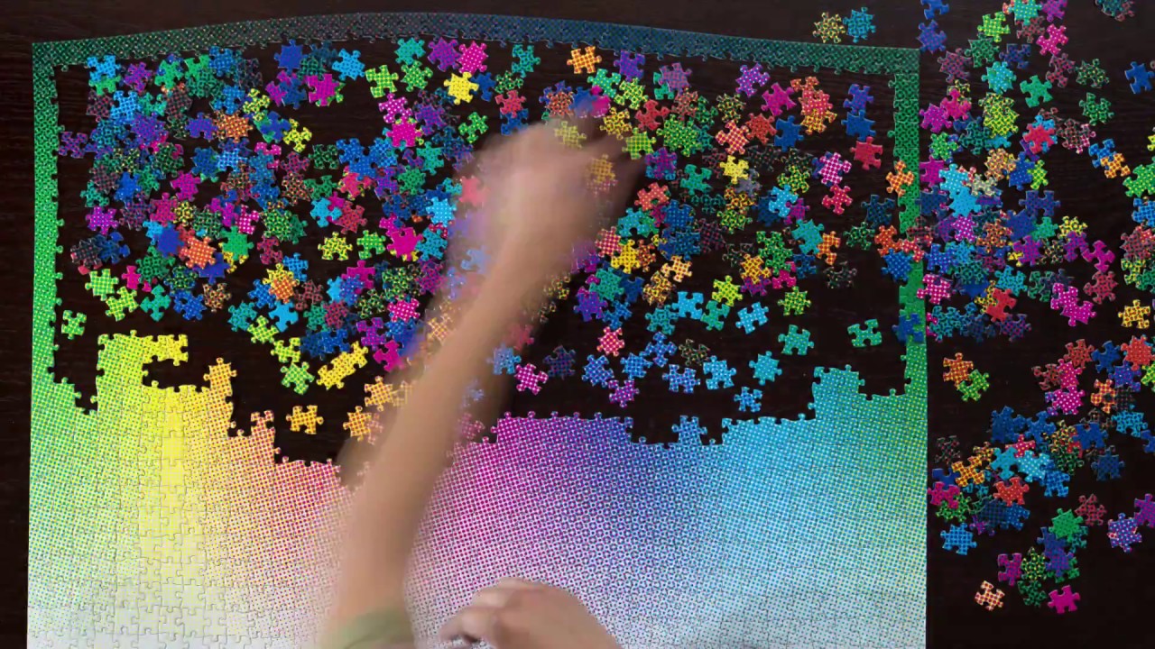 1000 Halftone Colors Puzzle Timelapse