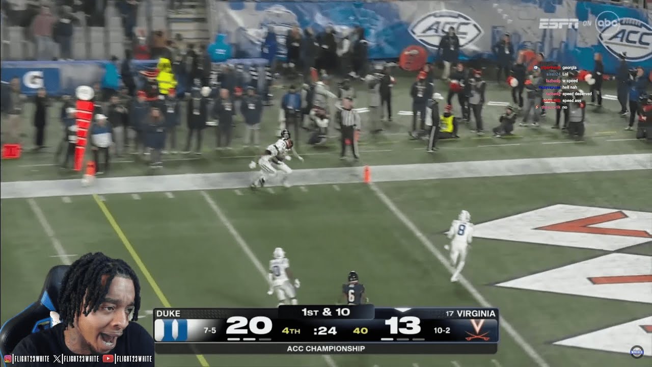FlightReacts Duke vs. #17 Virginia | 2025 College Football ACC Championship Highlights
