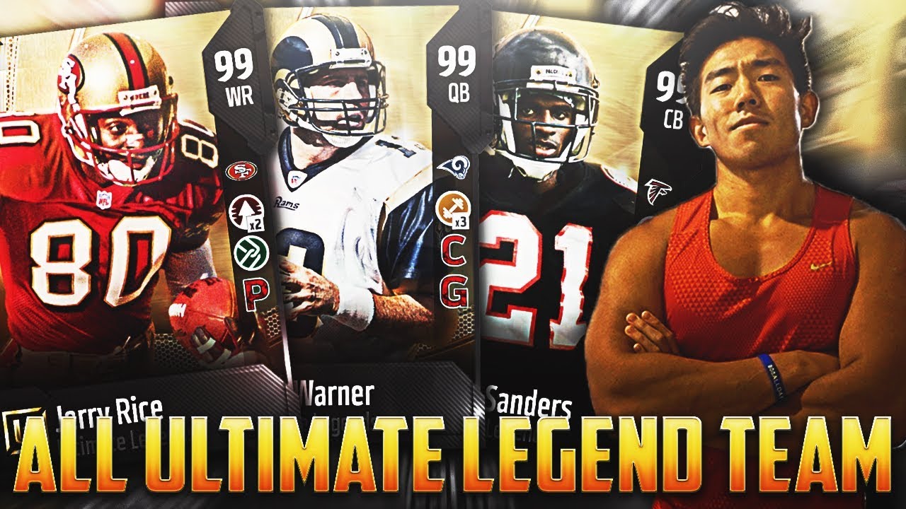 ALL ULTIMATE LEGEND TEAM! SUPER STACKED LINEUP! Madden 18 Ultimate Team