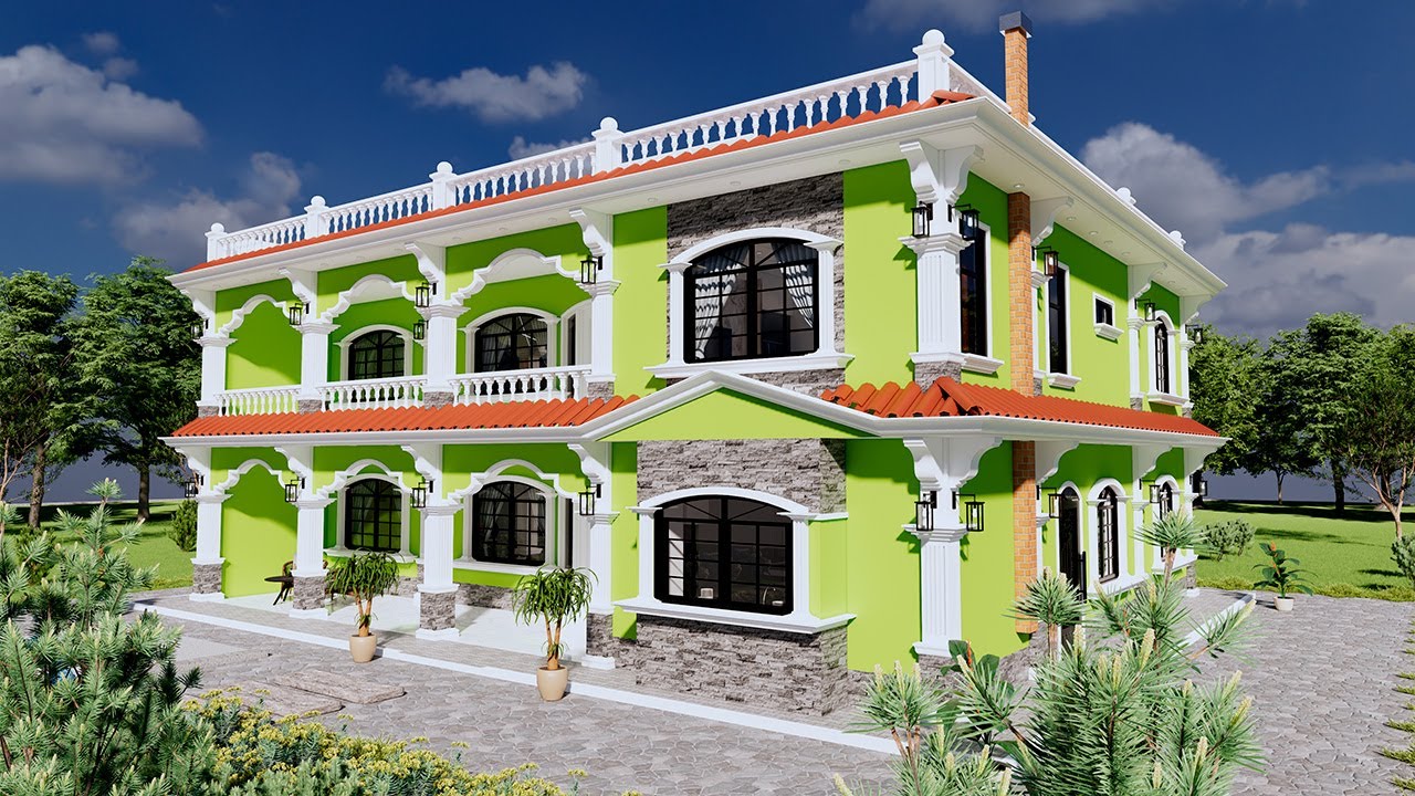 ⚪✅🌵Diseño de Casa 15 x 12 Metros | Como construir una casa estilo guatemalteco?/ Recorrido Virtual
