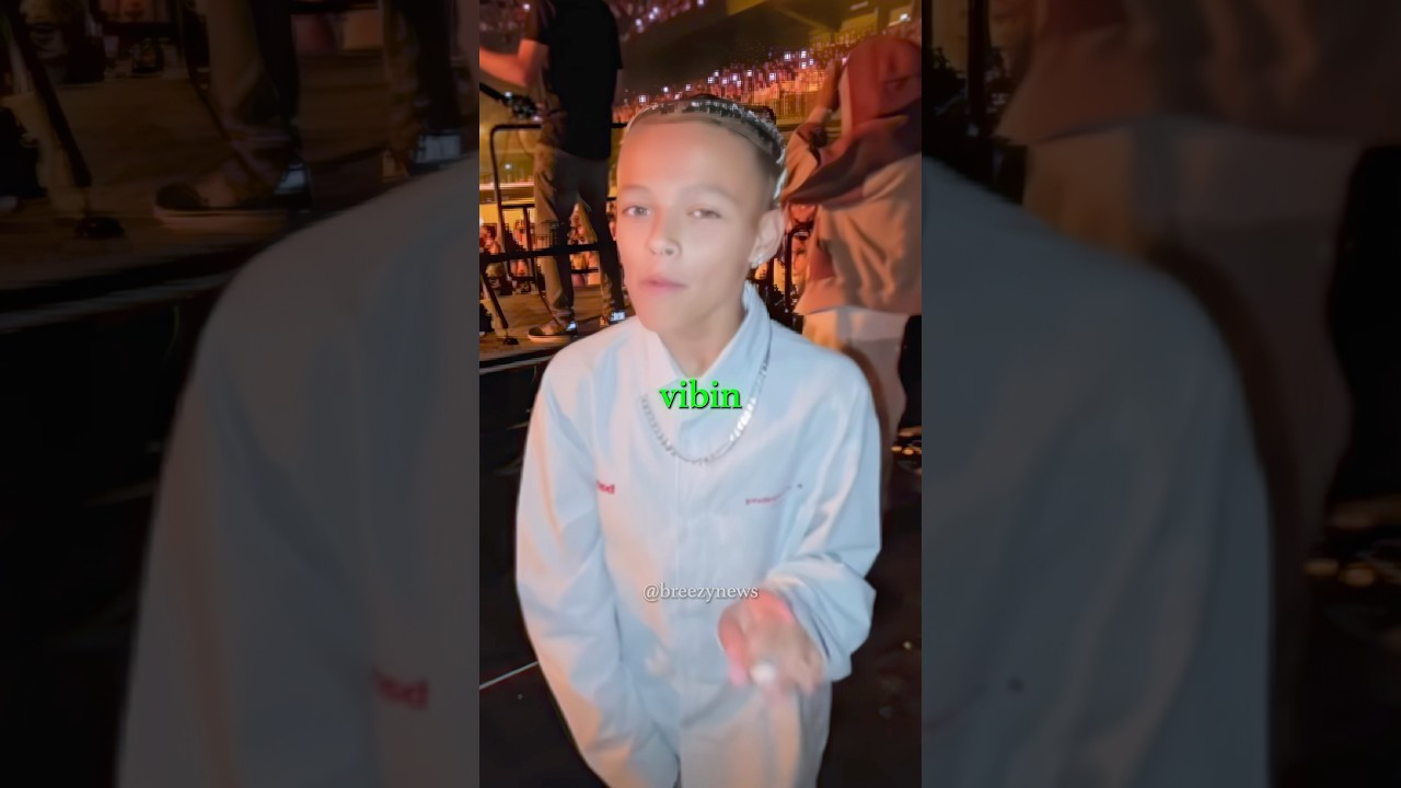 This Viral Kid is Back at a Chris Brown Concert 🤩