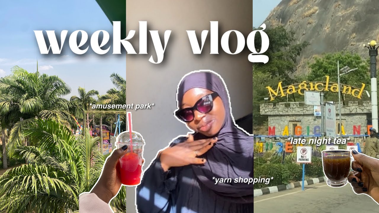 late night tea, amusement park rides, yarn shopping, ootds | weekly vlog