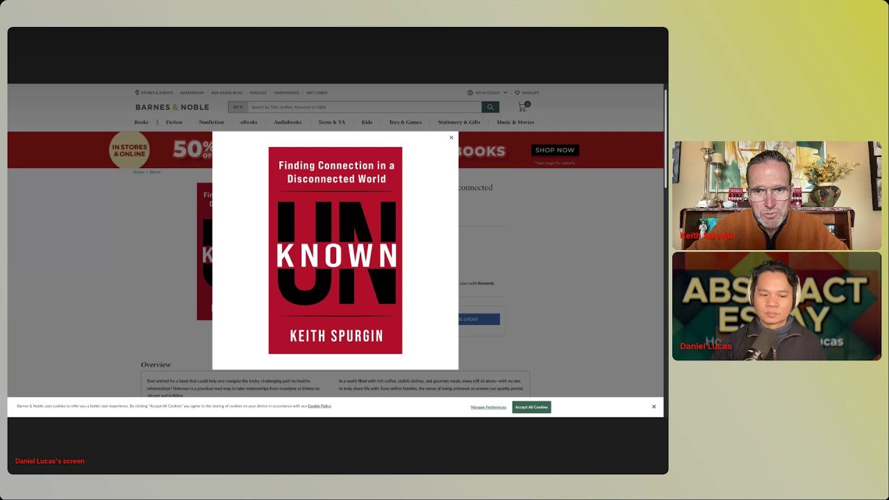 Abstract Essay in its sixth season, features  Keith Spurgin as my guest.