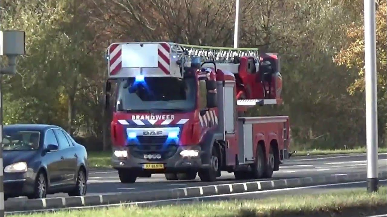 Nieuwe AL 17-3751 brandweer Groene Tuin met spoed naar een afhijsing in Ridderkerk