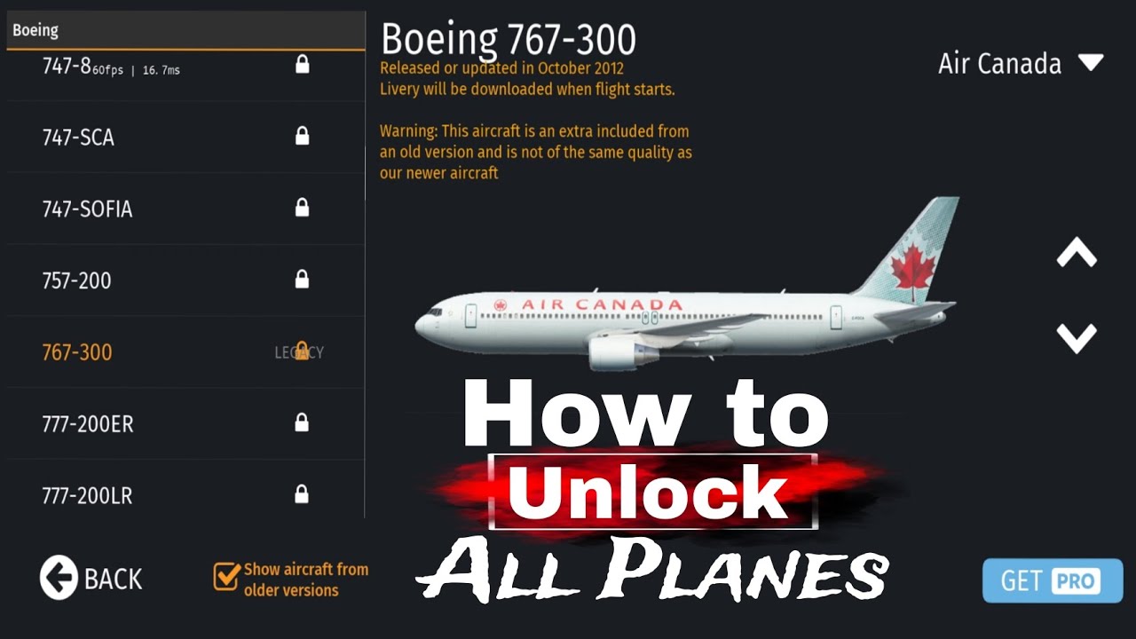 How To Unlock All Planes In Infinite Flight Simulator | Infinite Flight Simulator Mod Apk