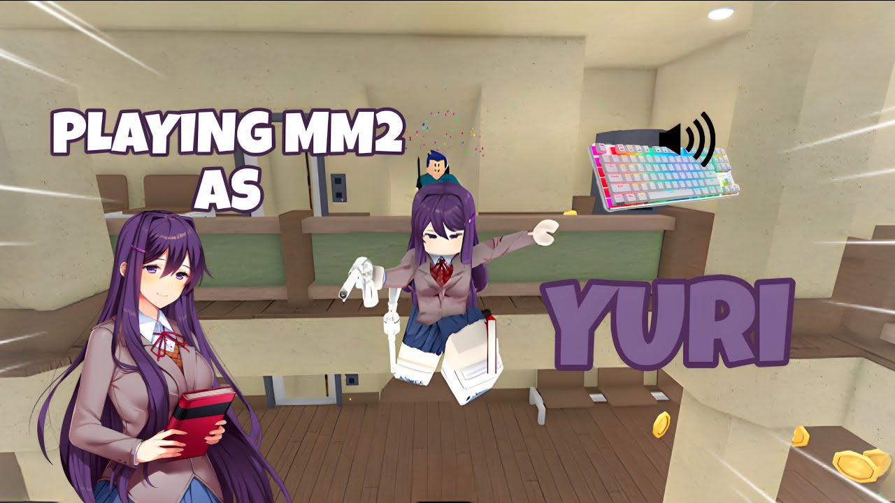 YURI DESTROYS TEAMERS IN MM2 + GAMEPLAY (KEYBOARD ASMR)