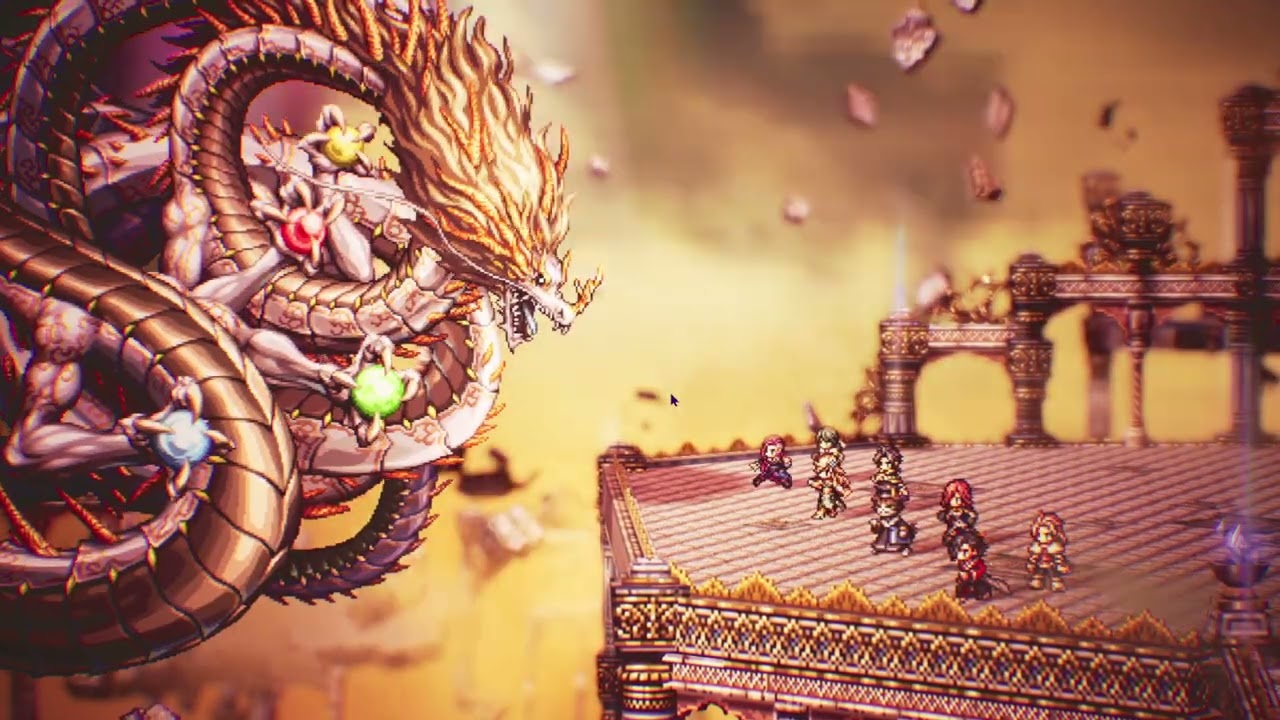 Octopath Traveler 0: Amatsukami No Orochi Boss Fight