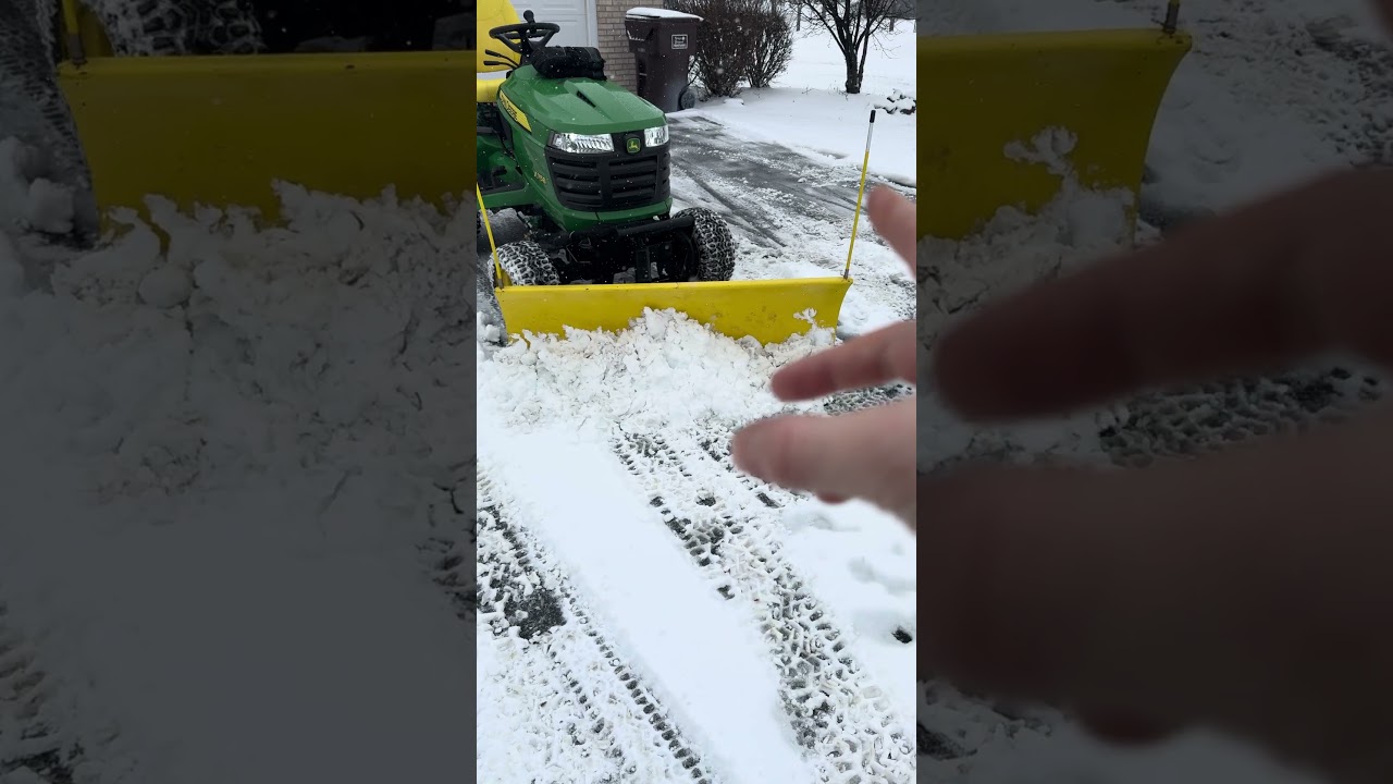 John Deere x758 Snow PLOWING first first snow of 2025 season&hellip;. @stusdiy0702
