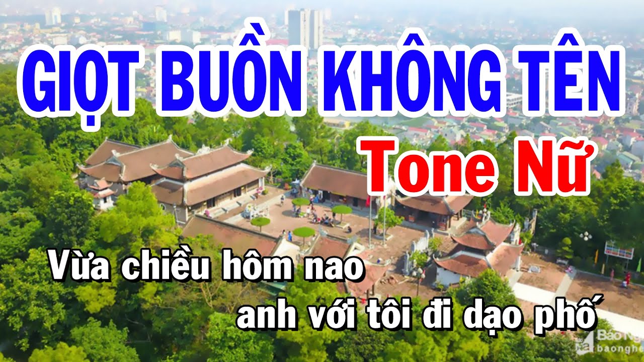 Giọt Buồn Không Tên Karaoke Tone Nữ ( Beat Chuẩn ) Karaoke Huỳnh Lê