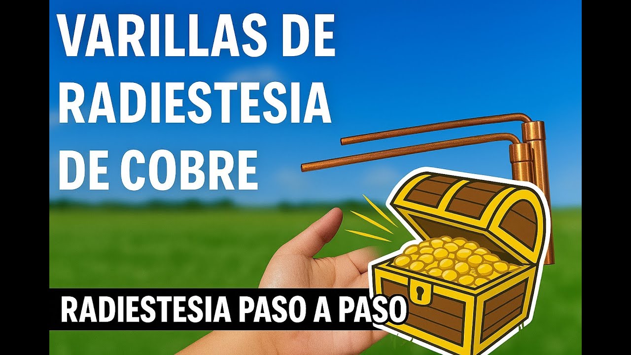 |TUTORIAL VARILLAS DE COBRE  PARA BUSCAR TESOROS | RADIESTESIA | PASO A PASO | RUDY EL PISTOLERO |