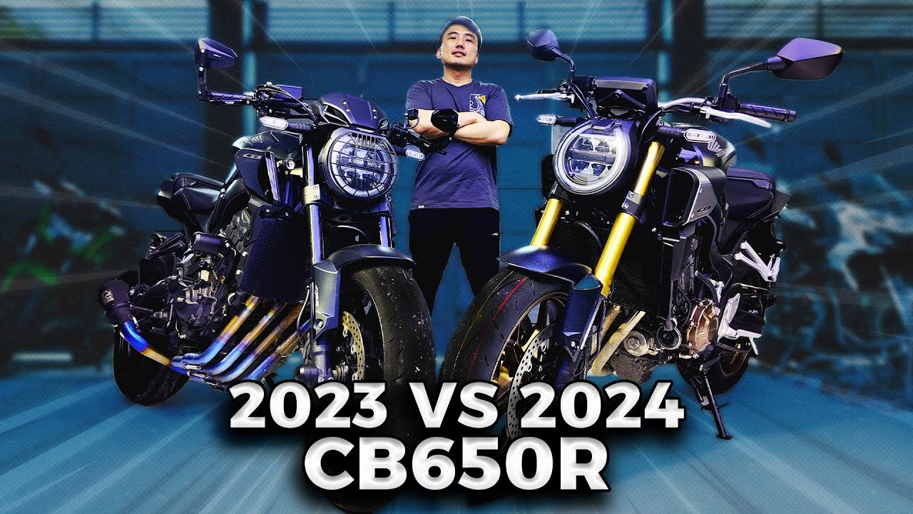 2024 CB650R E-Clutch VS 2023 CB650R Comparison Side By Side