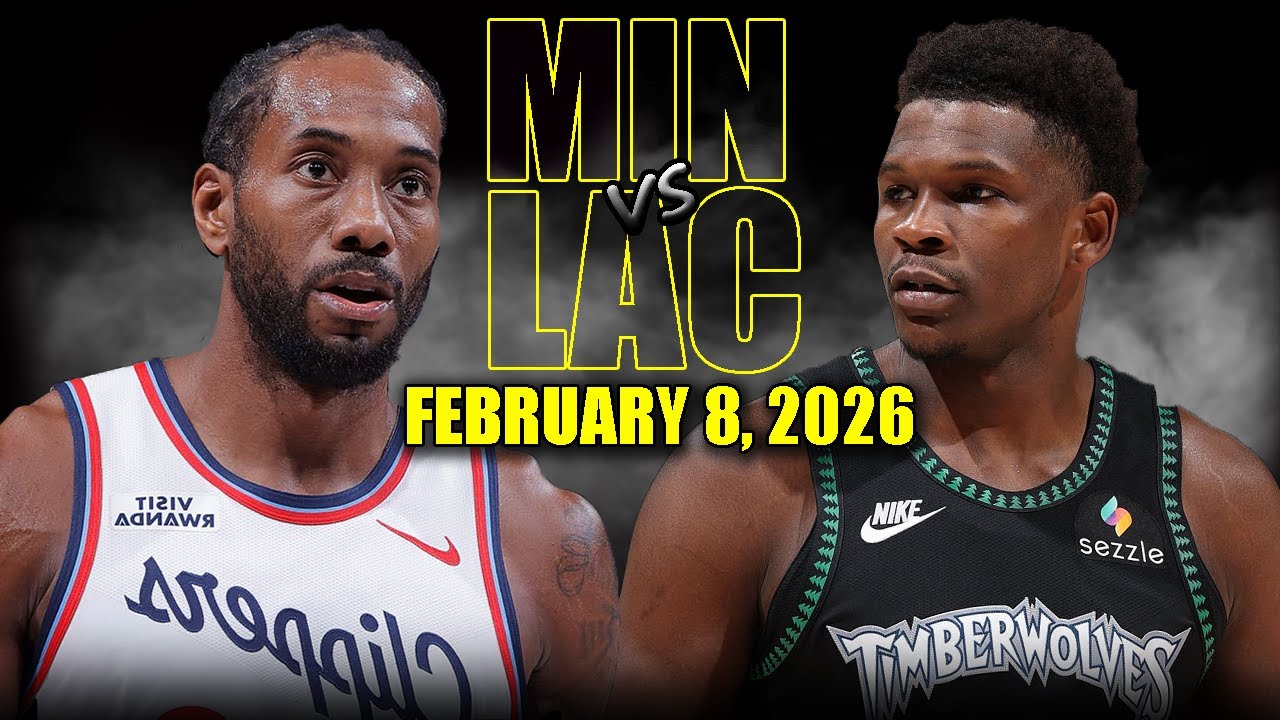 Minnesota Timberwolves vs Los Angeles Clippers Full Game Highlights – February 8, 2026 | NBA Season