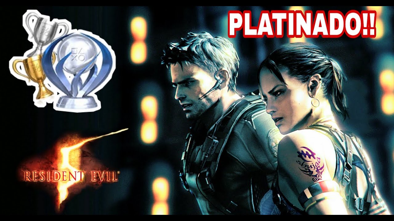 Resident Evil 5 - Troféu Platina! - DETONADO 100% COMPLETO! - PS4