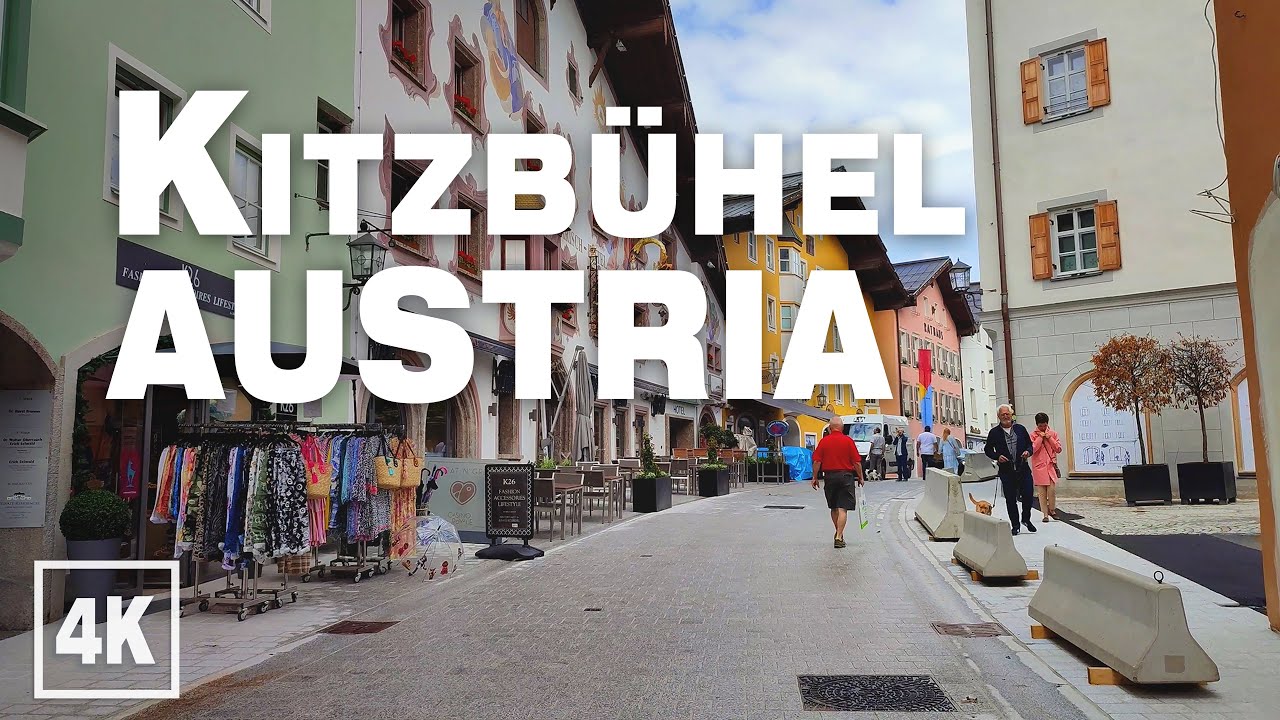 Kitzbühel 2021 AUSTRIA City Walking Tour  🇦🇹  Real Time Virtual Ambience in 4K ASMR