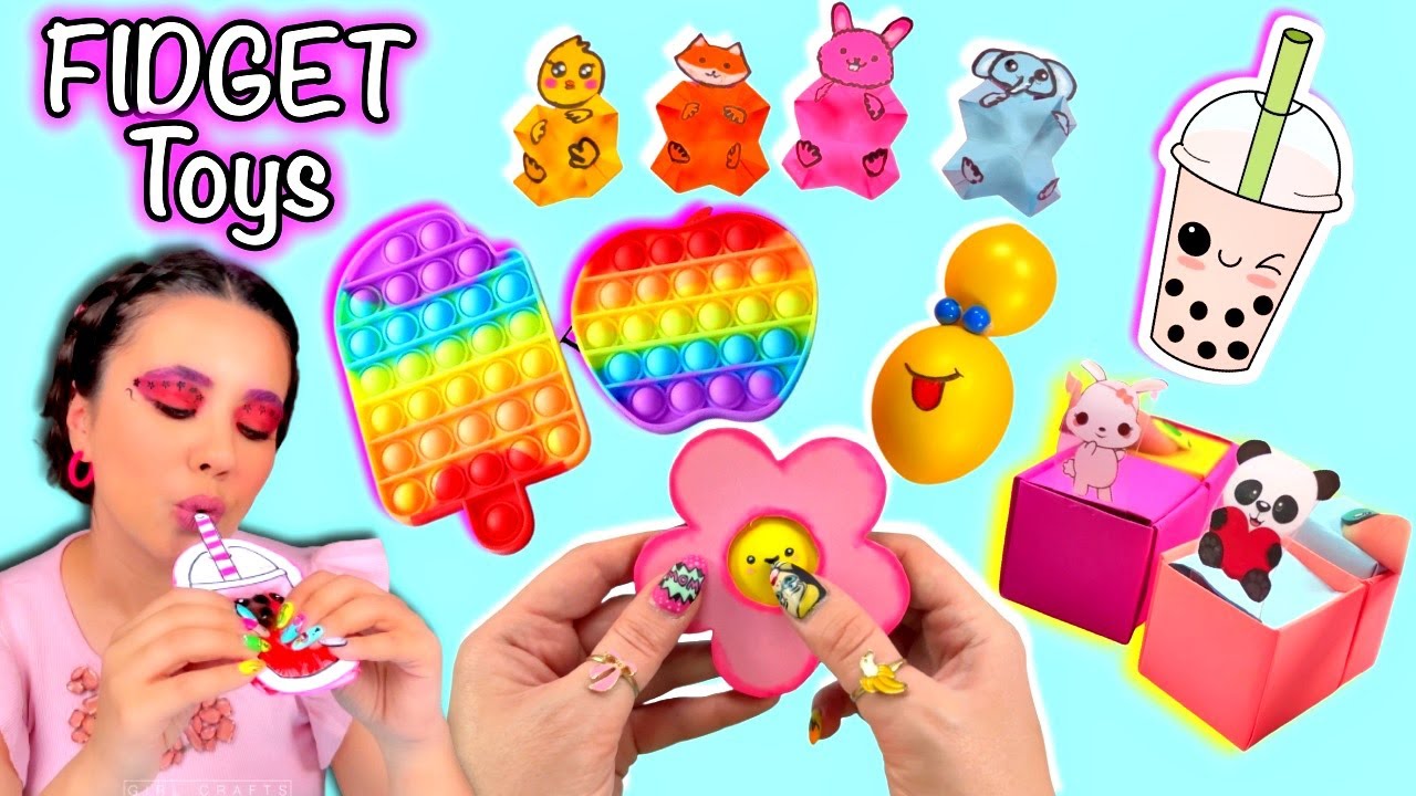 12 DIY EASY FIDGET TOY IDEAS #fidgettoys #diy #popit