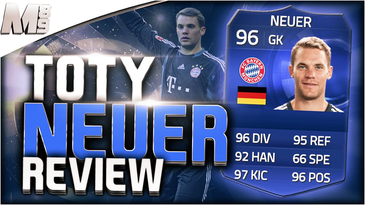 FIFA 15 UT - TOTY NEUER || FIFA 15 Ultimate Team 96 TOTY Player Review + In Game Stats