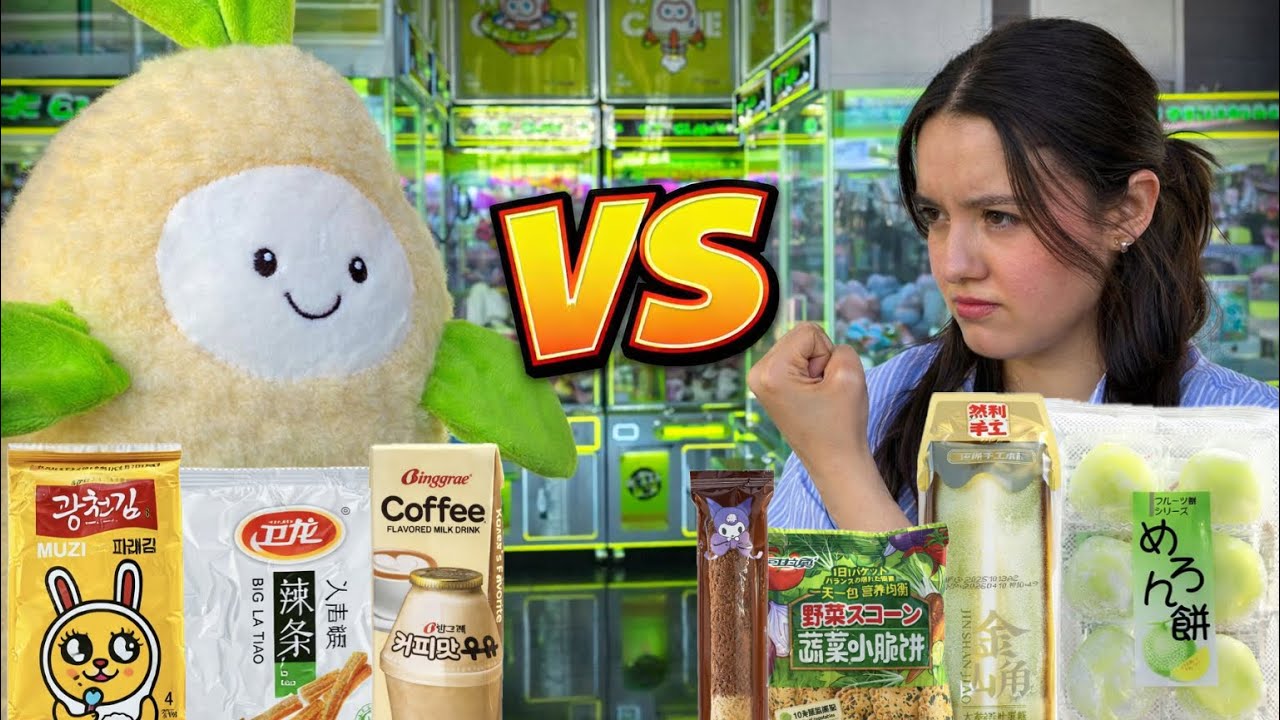 Probando DULCES ASIÁTICOS & Jugando MAQUINITAS 🕹️ 🍡