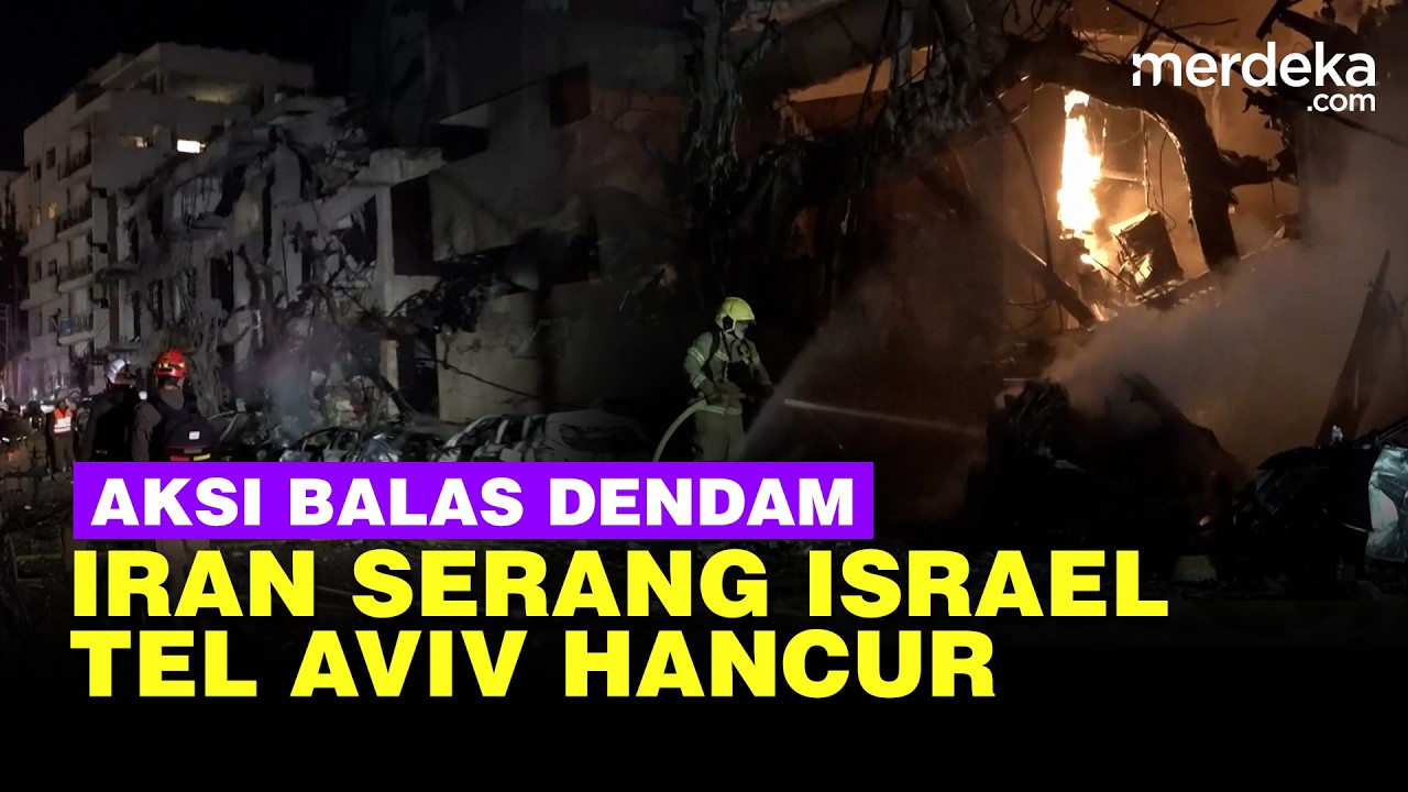 Aksi Balas Dendam Iran ke Israel Bikin Tel Aviv & Yerusalem Hancur Lebur