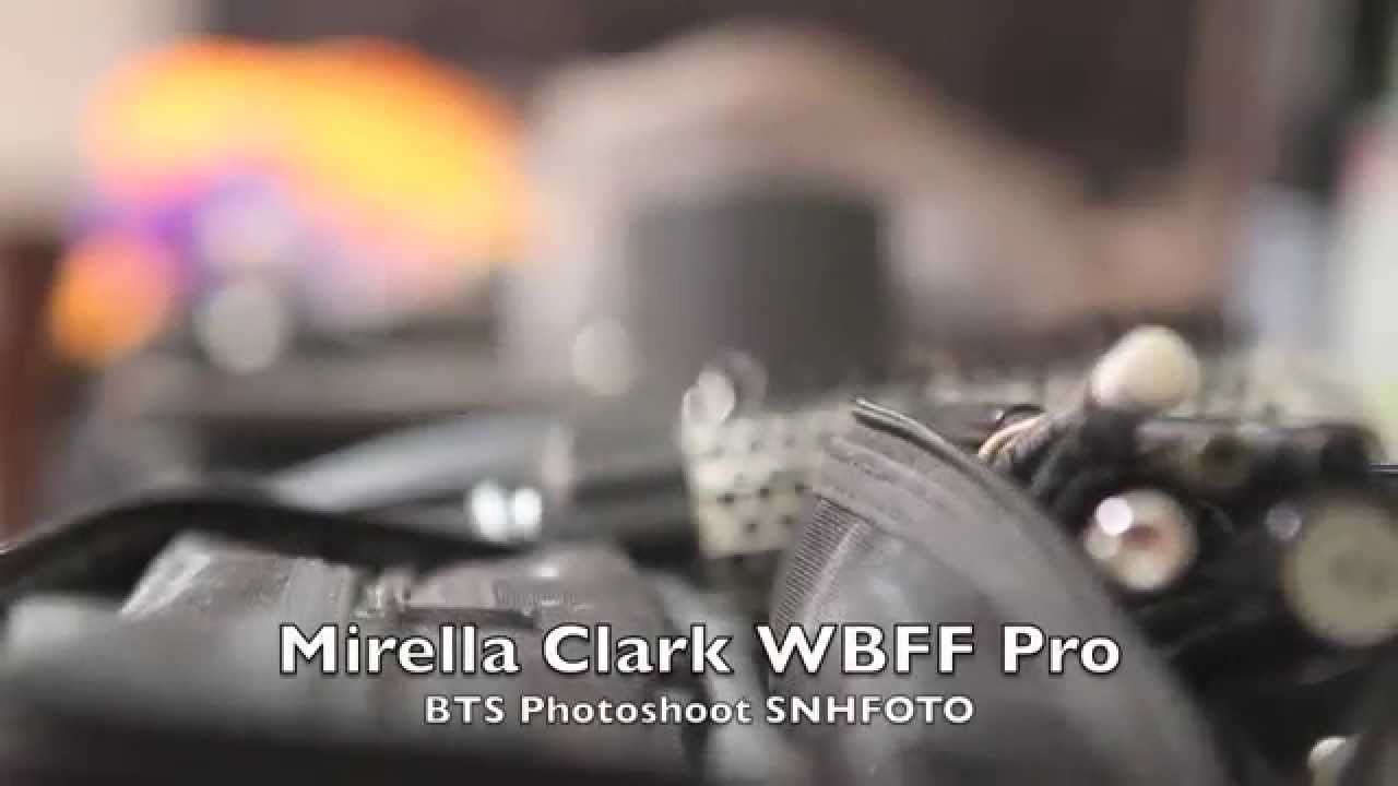 BTS Photo shoot with Mirella Clark WBFF Pro