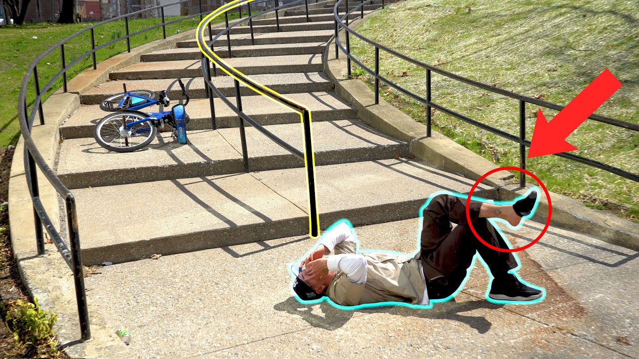 Insane Handrail Grind On A CitiBike!
