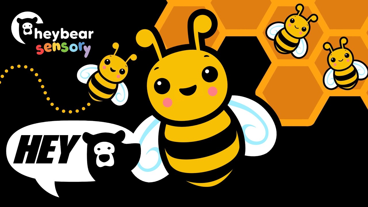 Hey Bear Sensory - A Very Busy Bee - Animation with music