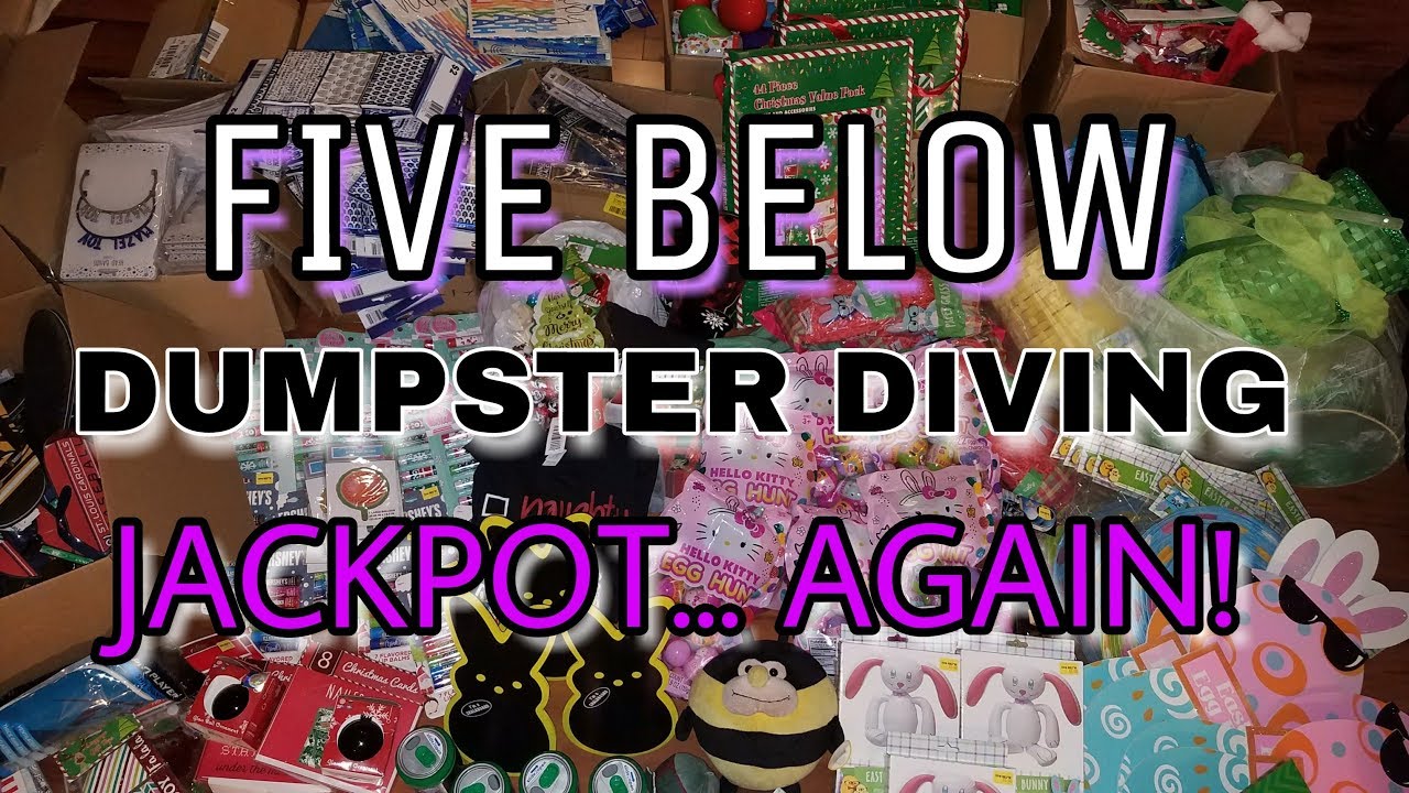 $20,000 FIVE BELOW DUMPSTER DIVING JACKPOT! We got CAUGHT by an EMPLOYEE!