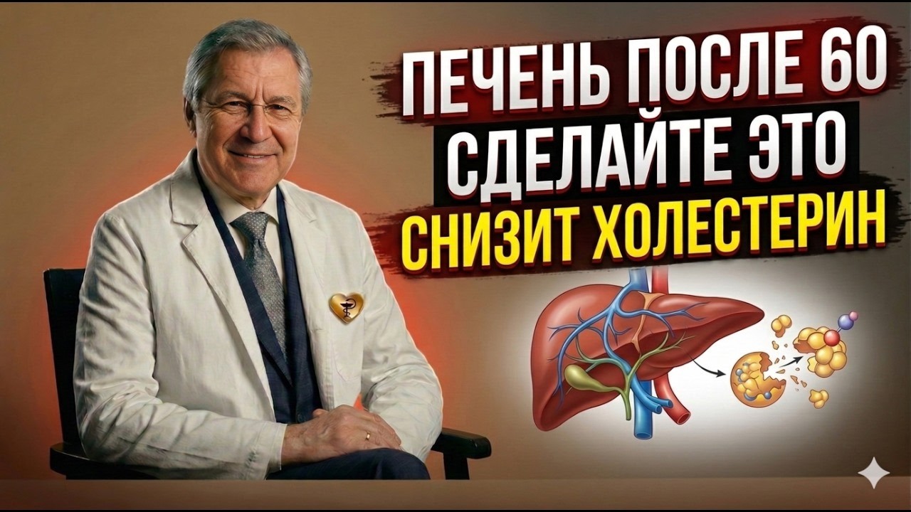 ПЕЧЕНЬ ПОСЛЕ 60 МОЖНО ВОССТАНОВИТЬ! Сделайте ЭТО, чтобы снизить холестерин