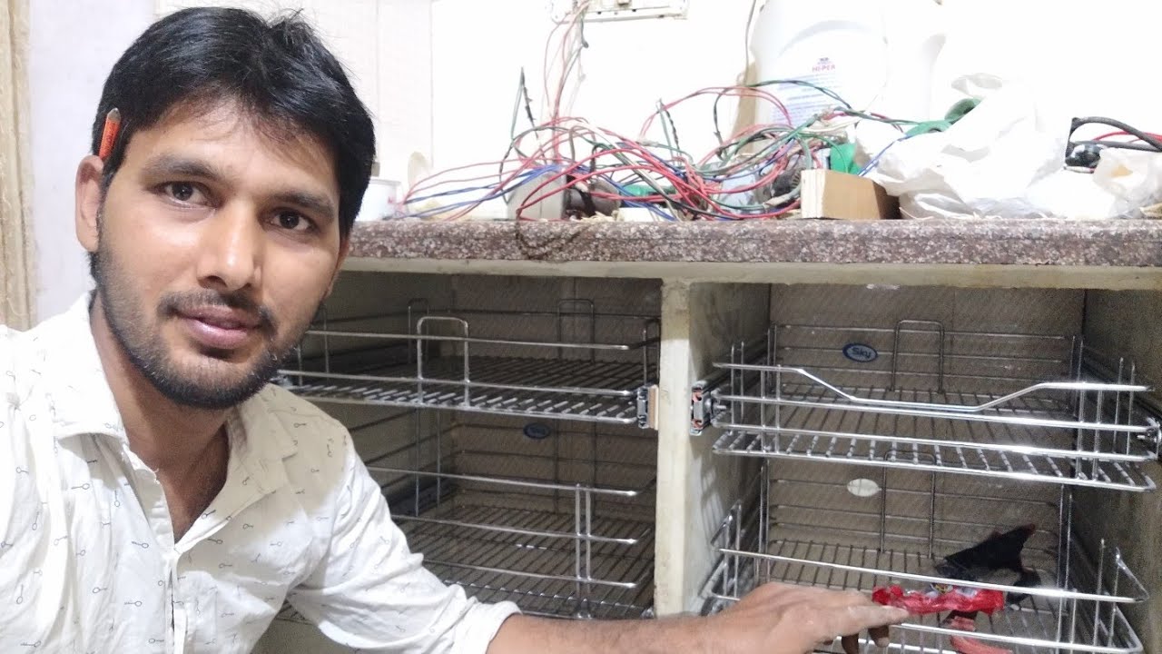 Marble kitchen मैं |SS Baskets कैसे लगाते हैं| How to Fitting the SS baskets in the modular kitchen