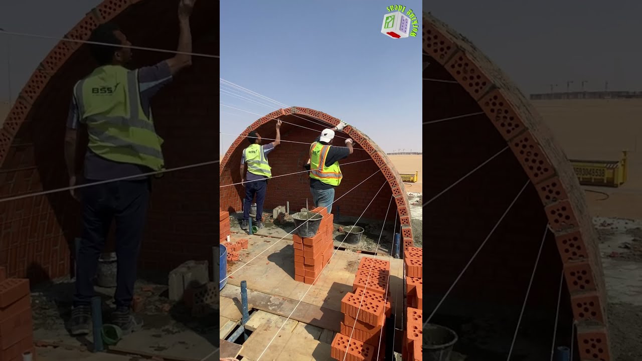 Brick Arch Roof Building | #Shorts
