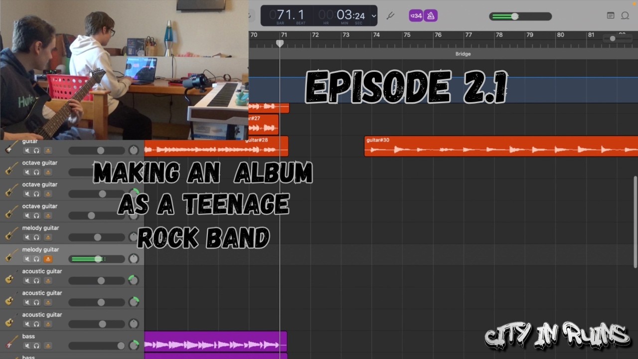 Making An Album As a Teenage Rock Band | Episode 2.1 | Recording Guitar For a New Song