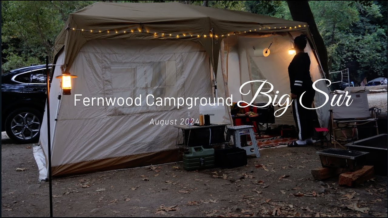 SOLO CAMPING BY THE RIVER  🏕️ @ Fernwood, Big Sur, CA