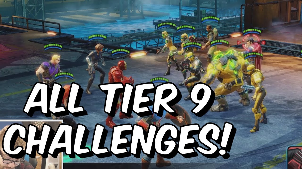 All Tier 9 Challenges - Level 65 Difficulty - Marvel Strike Force