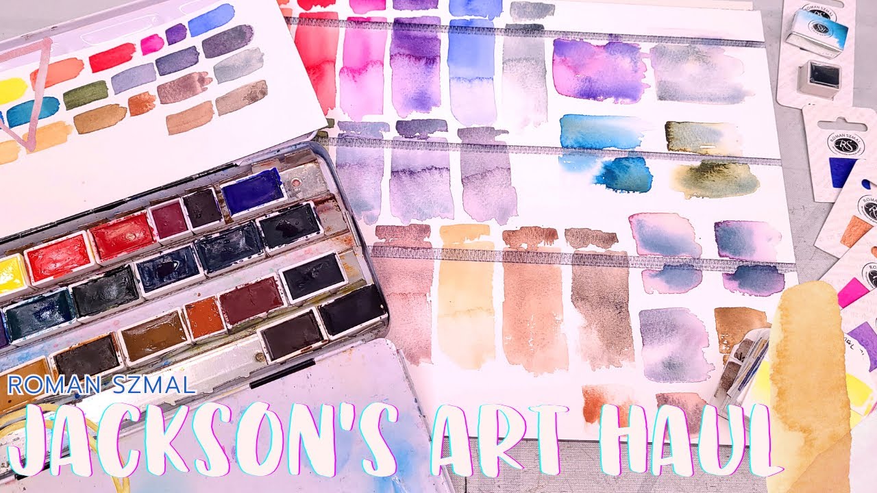 Roman Szmal Watercolor Haul from Jackson's Art