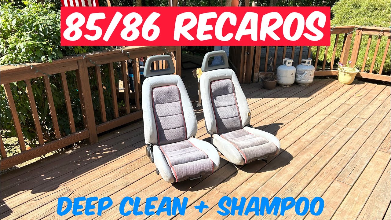 Deep cleaning and shampooing Foxbody seats! 