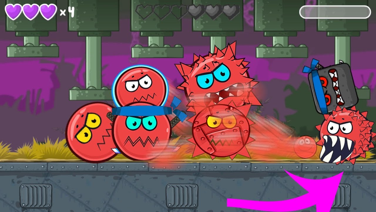 RED BALL 4 ALL BOSSES BALL Battle Together with All BOOMBALL