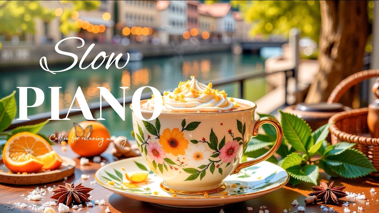 Slow Ghibli Piano ☕ Coffee Morning Vibes for Good Mood, Deep Focus & Serenity