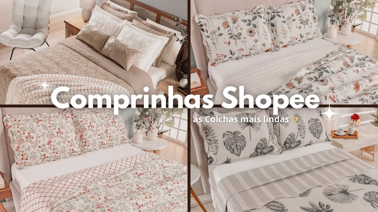 AS MELHORES COLCHAS E LENÇÓIS DA SHOPEE