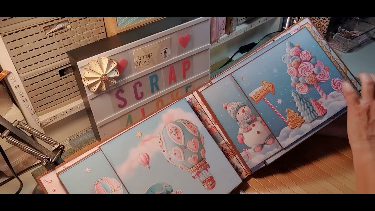 TUTO ALBUM CANDY CHRISTMAS - PRÉSENTATION FINALE