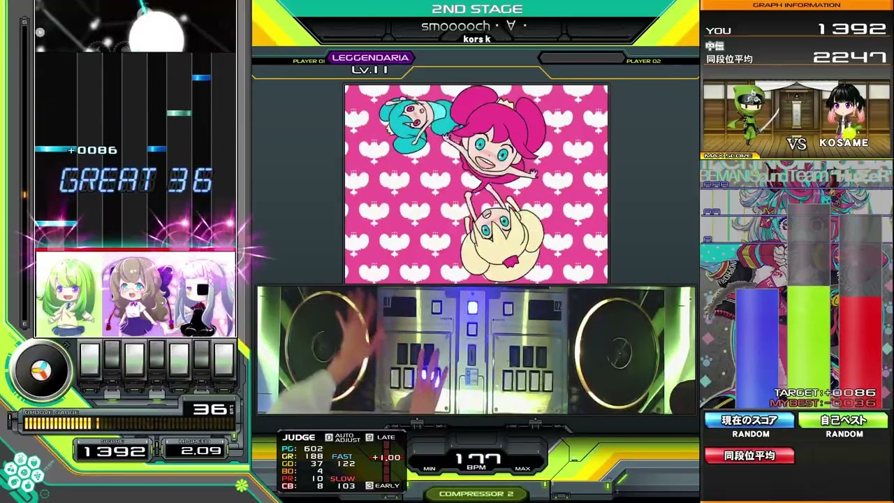 【beatmaniaIIDX】smooooch・∀・(SPL) EX HARD【Sparkle Shower】