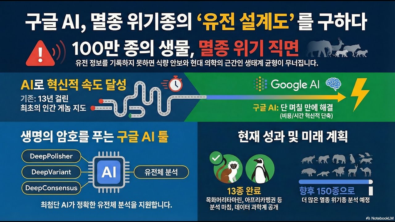 멸종 위기 동물 100만 종, 구글 AI가 구원 투수로 나선 이유