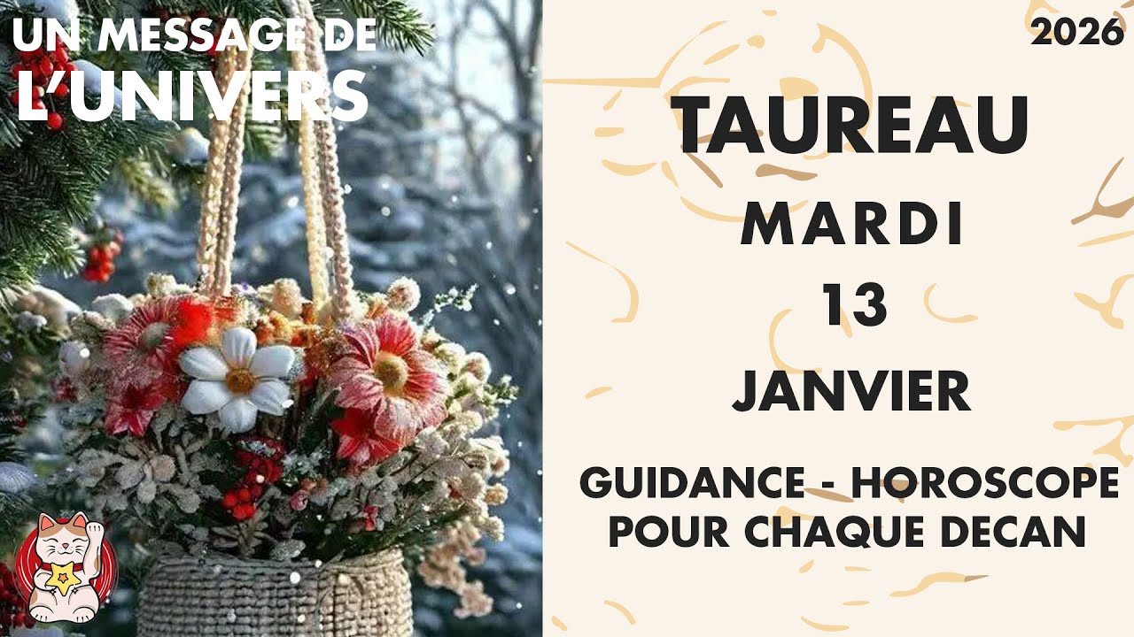 TAUREAU MARDI 13 JANVIER Communication rapide et nouvelle impulsion financière