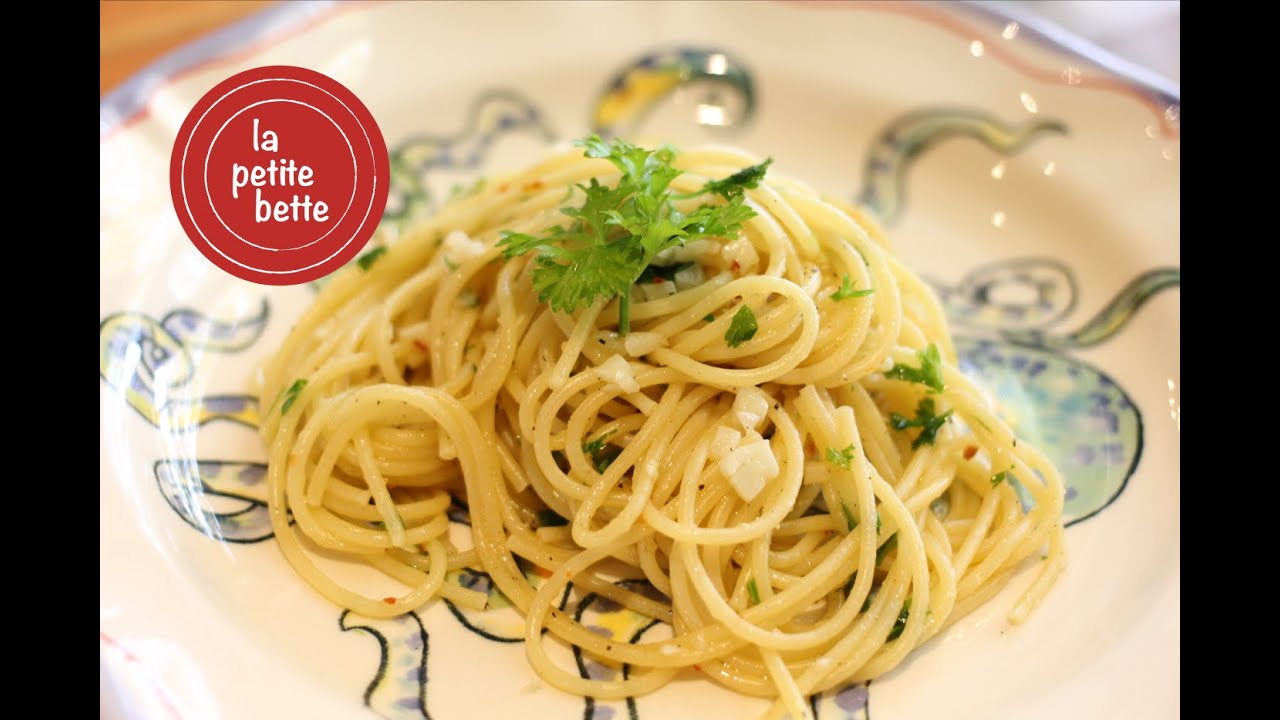 SPAGHETTI AGLIO ET OLIO PEPERONCINO petite bette