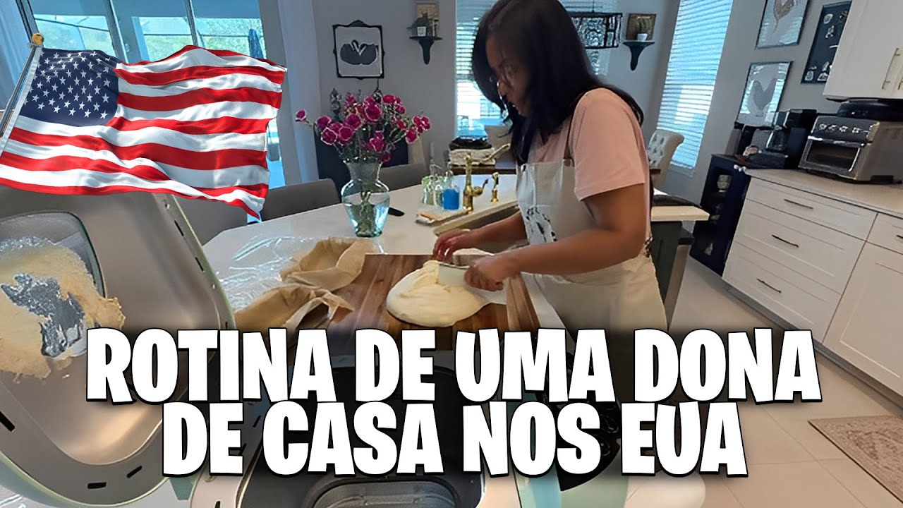 ROTINA DE UMA DONA DE CASA MORANDO NOS EUA 🏡 | FIZ PÃO CASEIRO E MOSTREI MEUS RECEBIDINHOS DA AMAZON