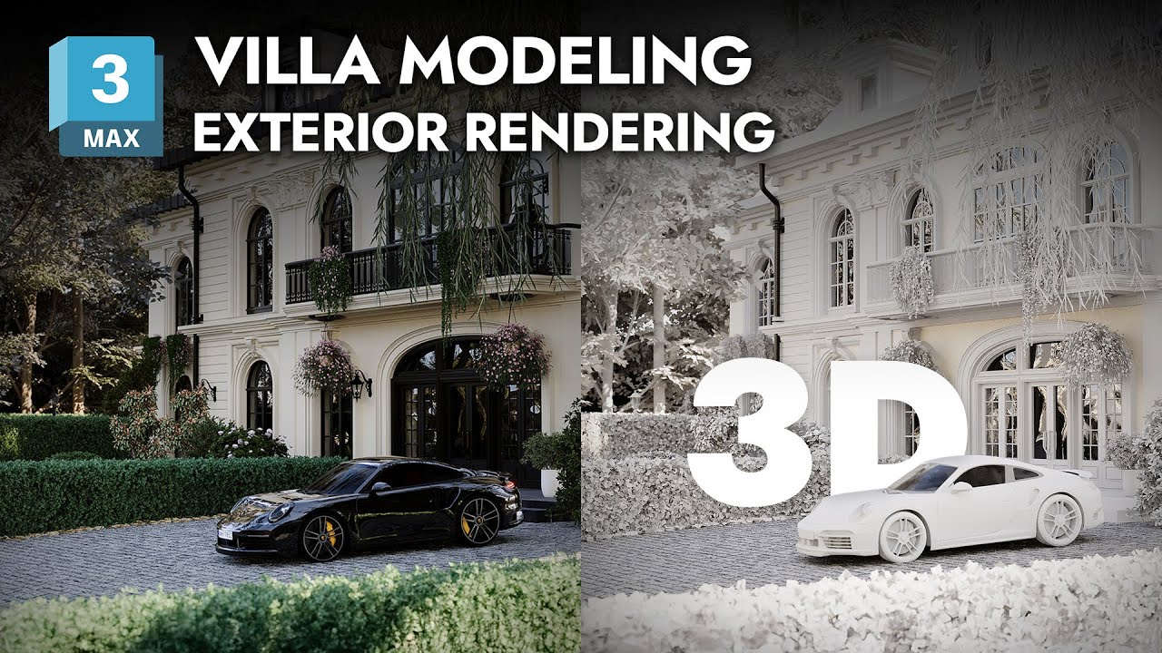 Villa Modelling - Exterior Rendering [3D WORKSHOP - DAY 1/2]