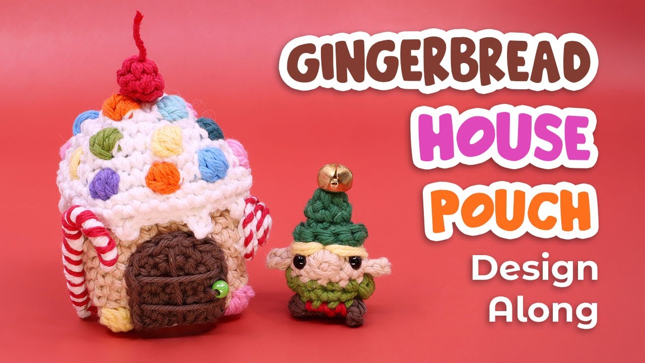 Gingerbread House and Elf - Minigurumi Crochet Design Along - Livestream Replay